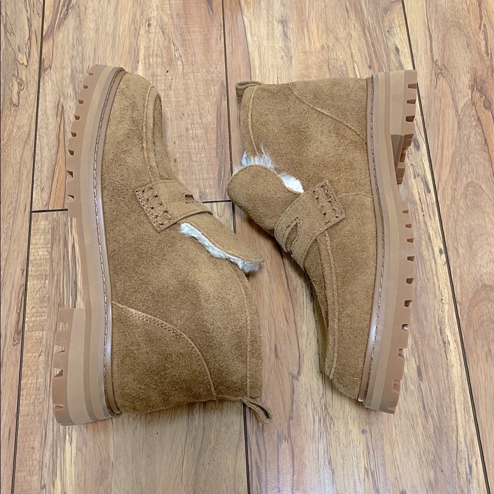 NIB Madewell The Ryder Ankle Boot in Warm Chestnut - Picture 6 of 10